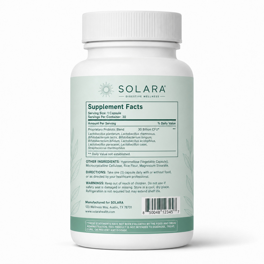 PROBIOTIC 30B — Back