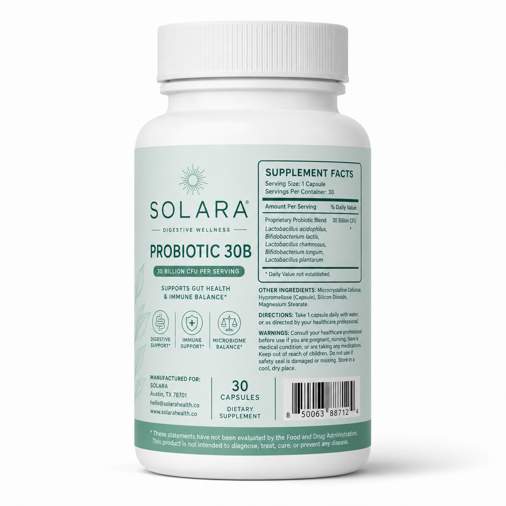 PROBIOTIC 30B — Label detail